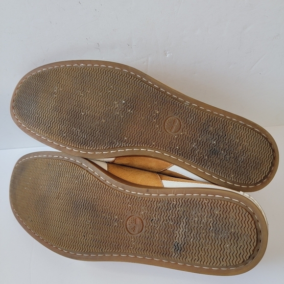 TIMBERLAND Men\'s Heritage 2 Eye Boat Brown White Leather Casual Shoes Size 12 M main image 5